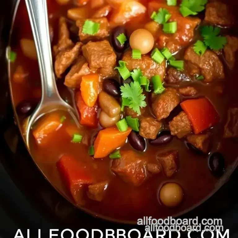 Crockpot Cowboy Soup presentation