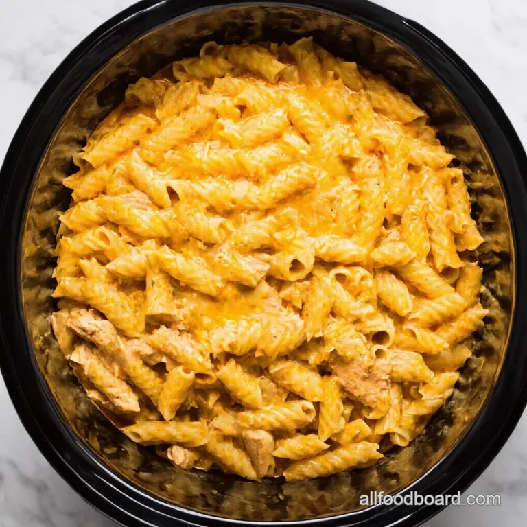 Slow Cooker Cheesy Chicken Rotini A OnePot Wonder