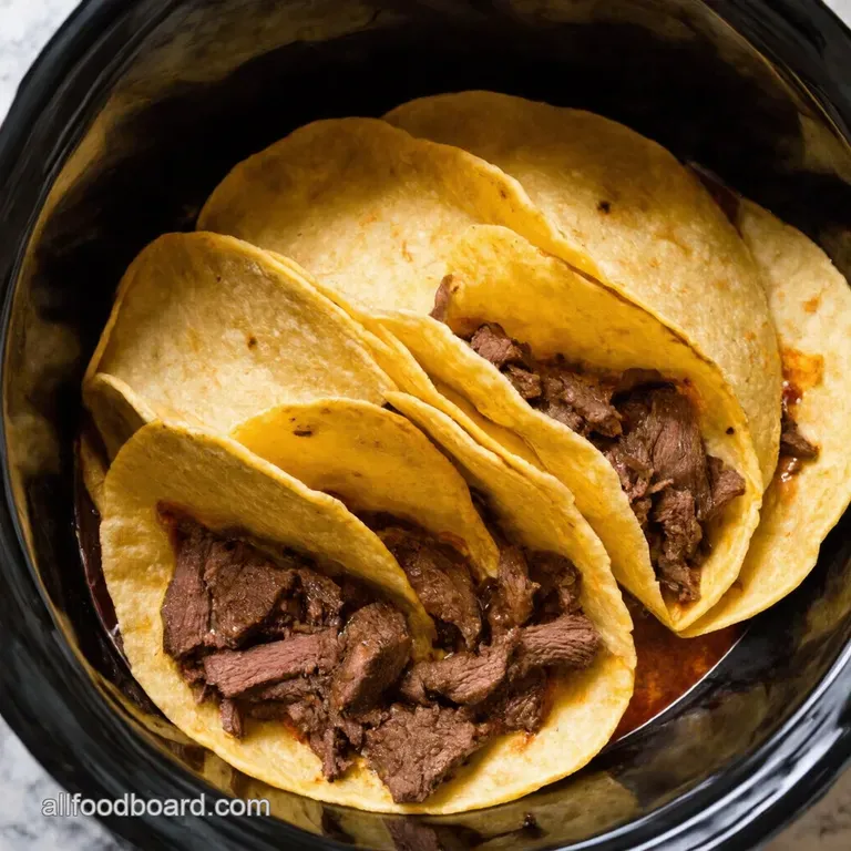 Slow Cooker Fiesta Seriously Delicious Pulled Beef Tacos presentation