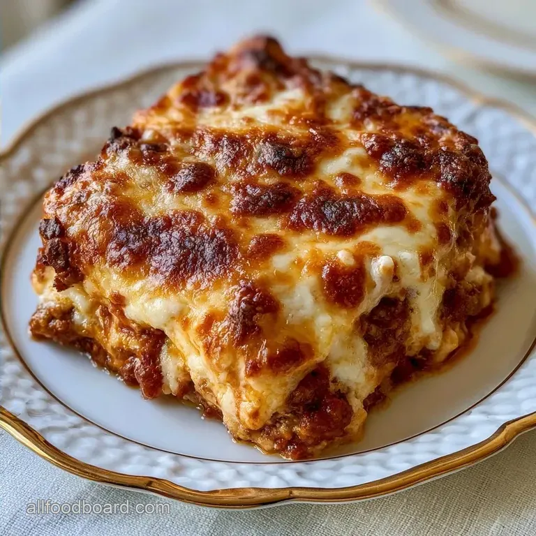 Lasagna Casserole Slow Cooker with Ground Beef