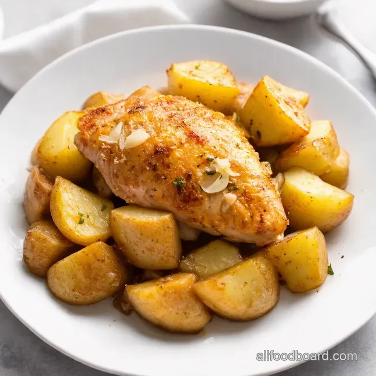 Slow Cooker Parmesan Garlic Chicken Potatoes Easiest Dinner