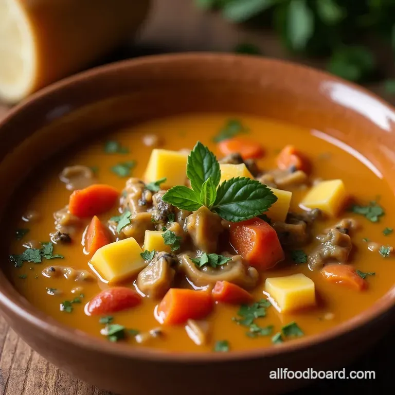 The Easiest Ever Slow Cooker Zuppa Toscana Creamy Tuscan Soup Done Right presentation