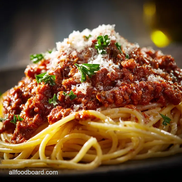 Spaghetti Sauce: the Sunday Secret to a Rich Slow-Simmered Meat Sauce presentation