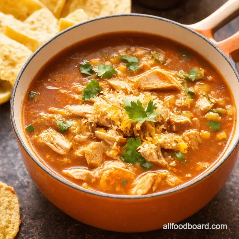 SlowCooker Fiesta Chicken Tortilla Soup
