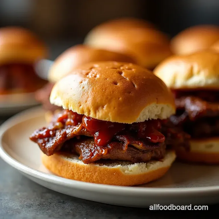 Smoked Brisket Sliders with Tangy BBQ Slaw