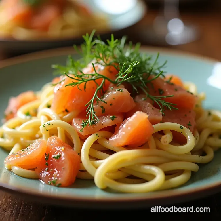 Smoked Salmon Dill Pasta Salad A Seaside Symphony presentation