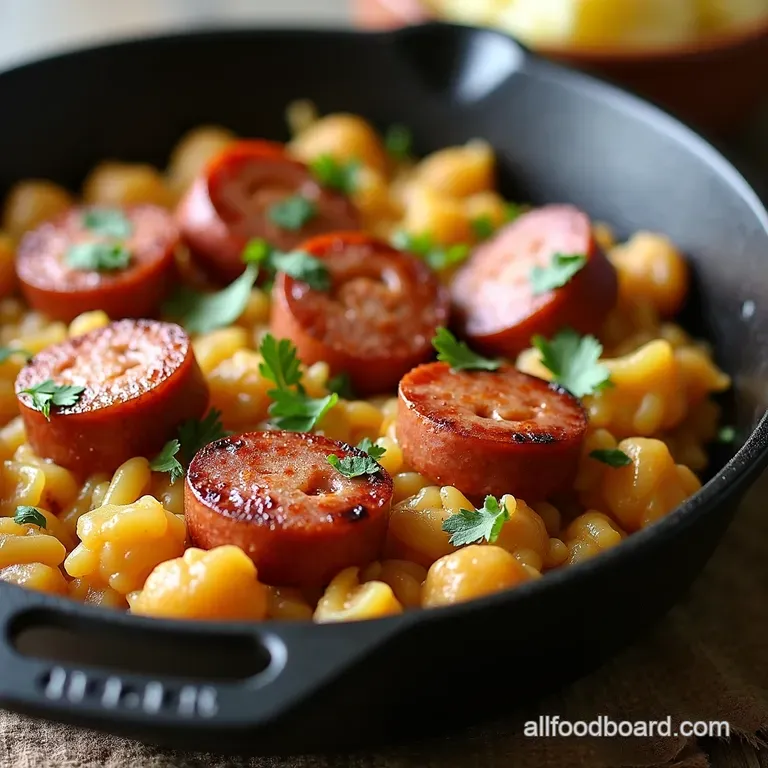 Smoked Sausage Cabbage Skillet