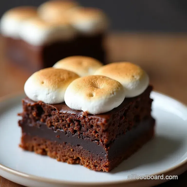 Smores Brownie Bars Campfire Flavors Kitchen Convenience