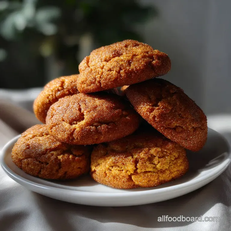 Irresistible Soft Chewy Pumpkin Snickerdoodles presentation