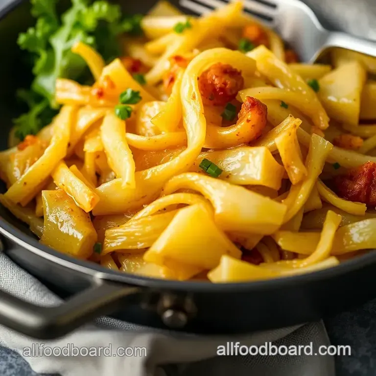 Soul-Satisfying Skillet Fried Cabbage presentation