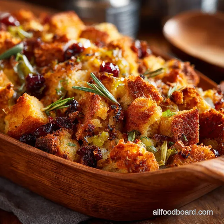 Thanksgiving Side Dishes: Sourdough Dressing Sage presentation