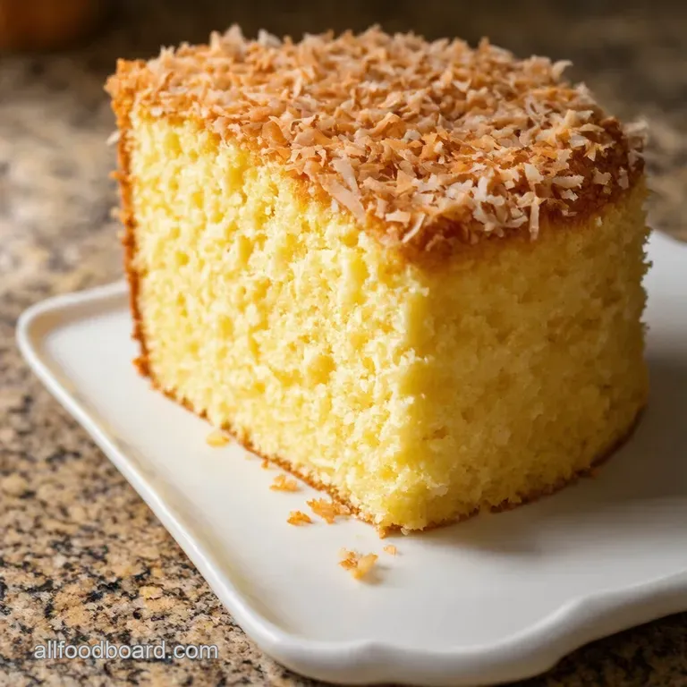 Southern Belle Coconut Cake presentation