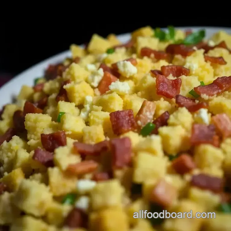 Southern Belle Cornbread Salad: A Layered Delight presentation