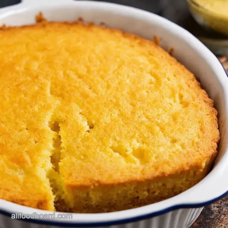 Southern Comfort Creamy Cornbread Casserole presentation