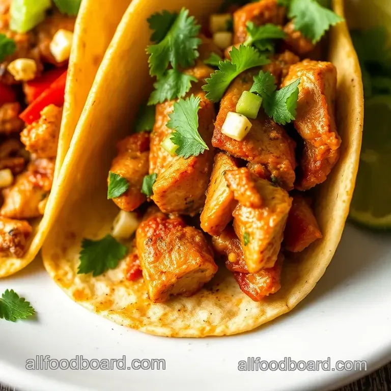 Southwest Spice Blend Chicken Tacos presentation