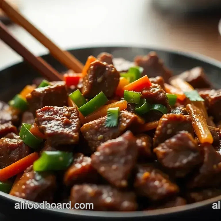 Speedy Beef Stir Fry with Ginger and Garlic
