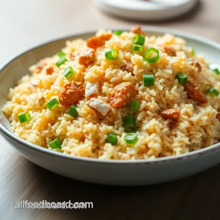 Speedy Chicken Fried Rice presentation
