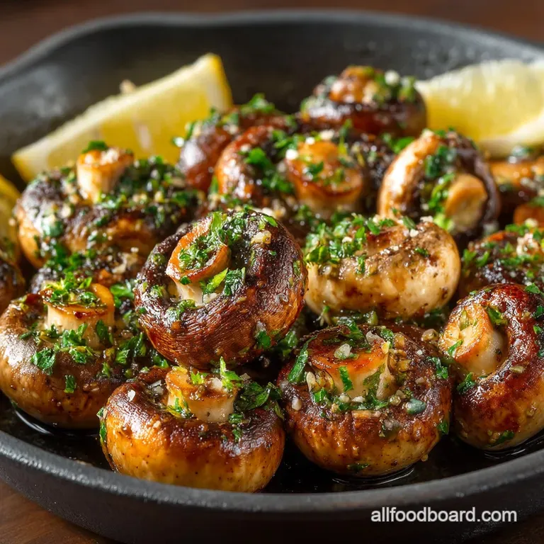 The Perfect LemonGarlic Butter Mushrooms A Speedy Side presentation