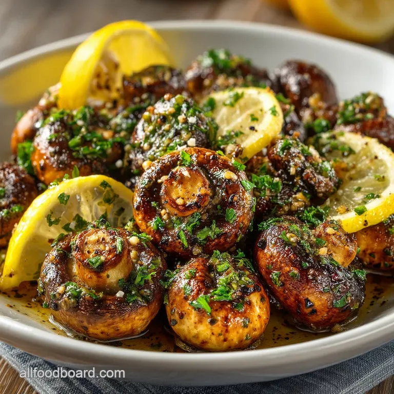 The Perfect 22Minute Lemon Garlic Mushrooms A Quick Side Dish