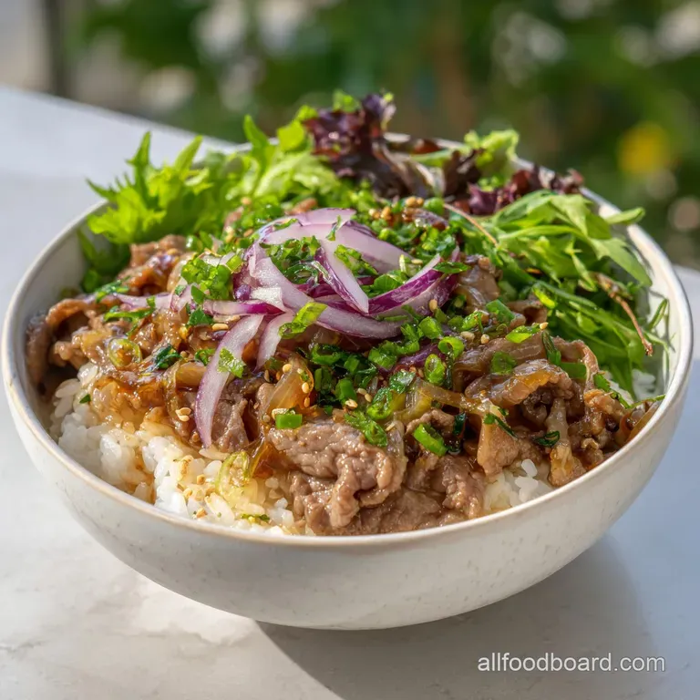 Beef Rice Bowl: Speedy Japanese Umami Supper