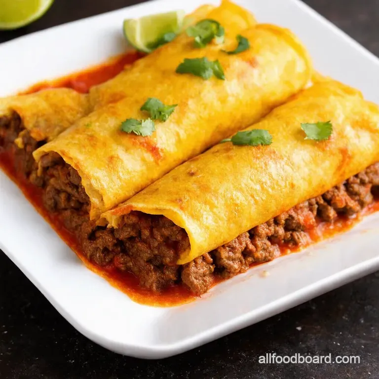 Speedy Weeknight Ground Beef Enchiladas