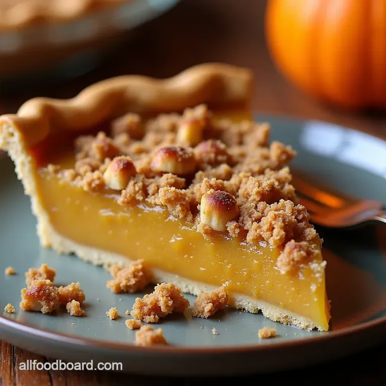 Spiced Pumpkin Apple Crumble Pie A Taste of Autumn presentation