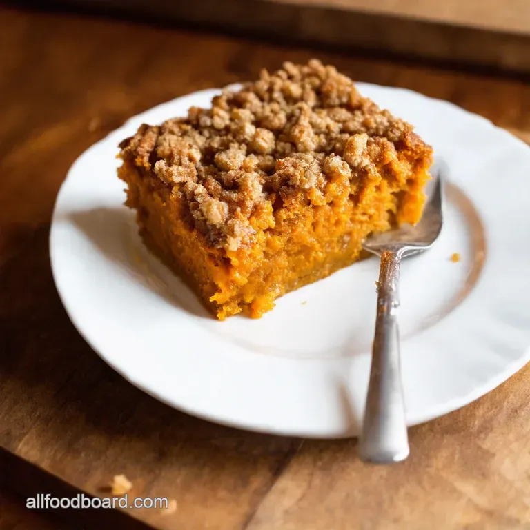 Spiced Sweet Potato Breakfast Bake with Oat Streusel presentation