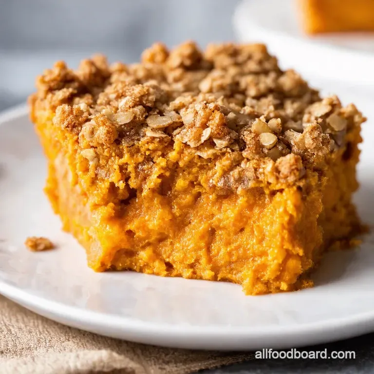 Spiced Sweet Potato Breakfast Bake with Oat Streusel