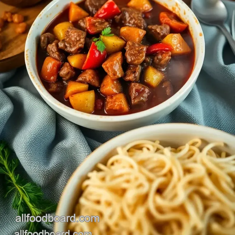 Spicy Chilli Beef Stew: A Hearty Comfort Dish with a Kick presentation