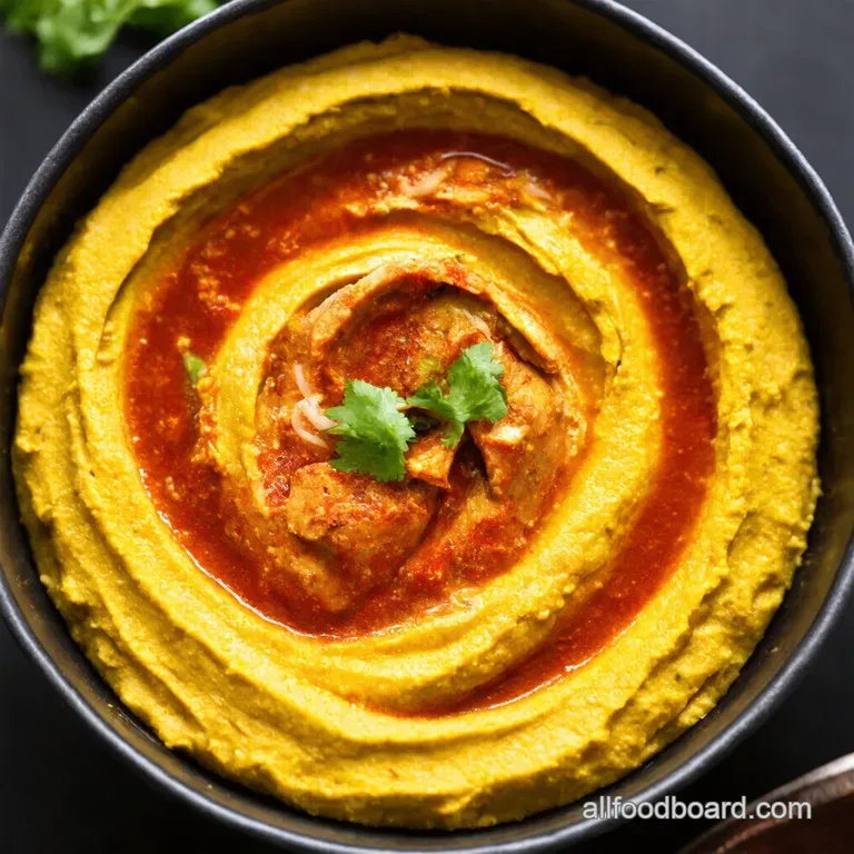 Spicy Hummus Chicken Bowls with Mediterranean Flair presentation