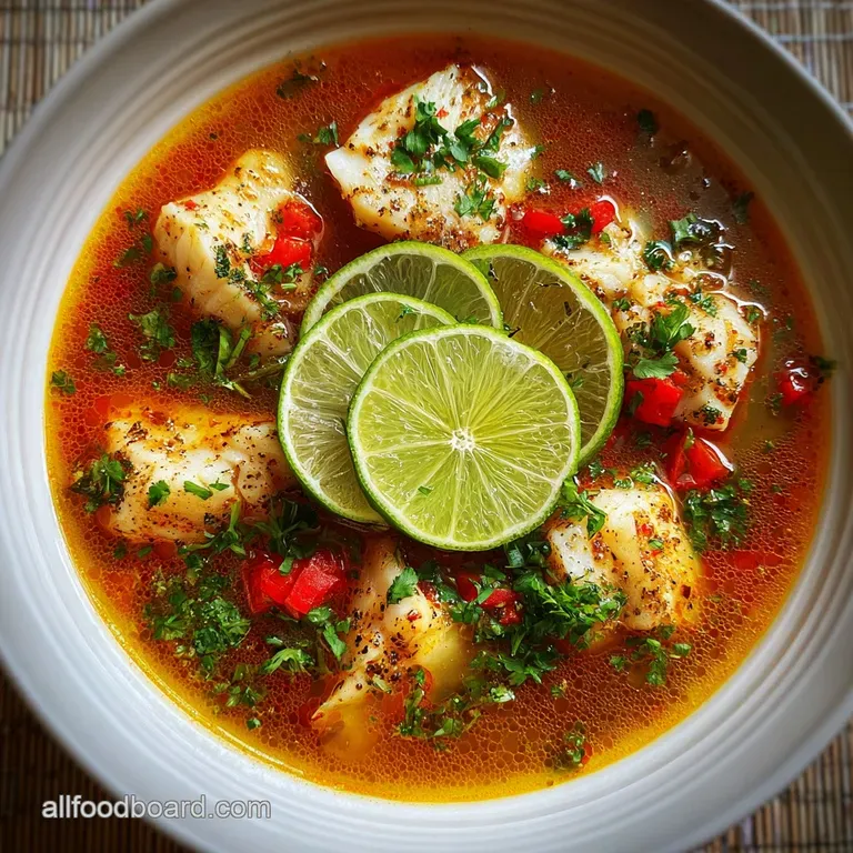 Spicy Lemon Fish Soup: Zesty Broth