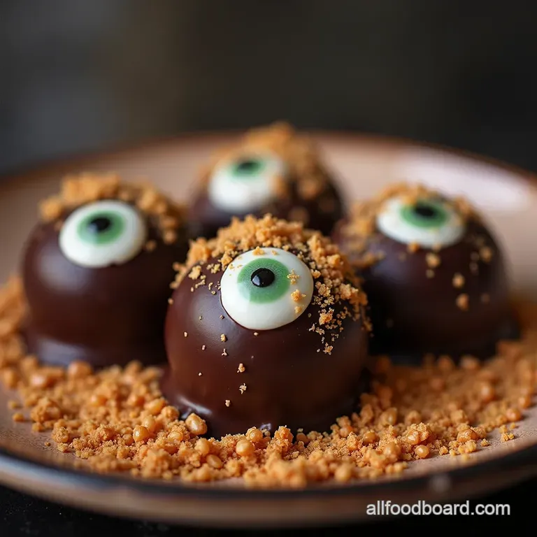 Ghoulishly Good Spooky Eyeball Truffles Recipe Ghoulishly Good Chocolate Eyeball Truffles A TrickorTreat Delight
