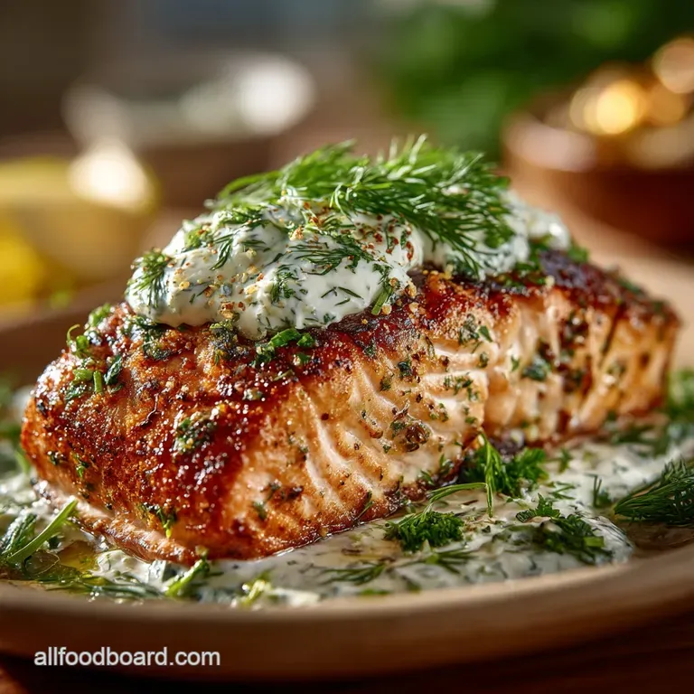 Foolproof Sour Cream Baked Salmon with Dill and Dijon