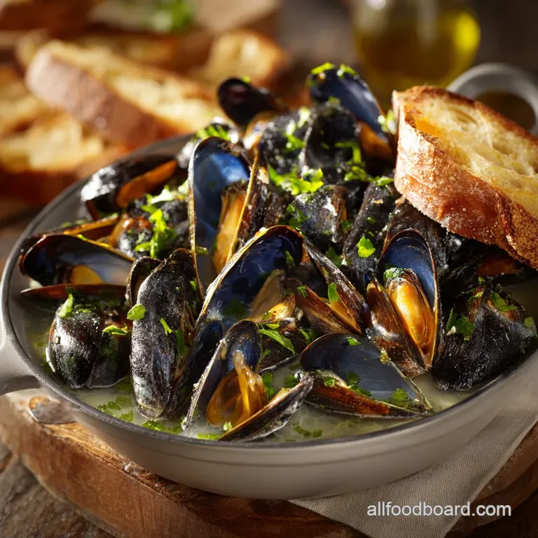 Steamed Mussels with White Wine Broth: The Quick Classic Moules Marini&egrave;res