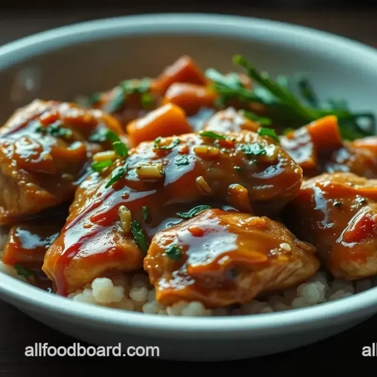 Sticky Honey Garlic Chicken Thighs