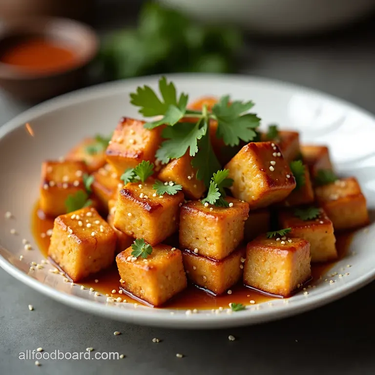 Sticky Sesame Tofu