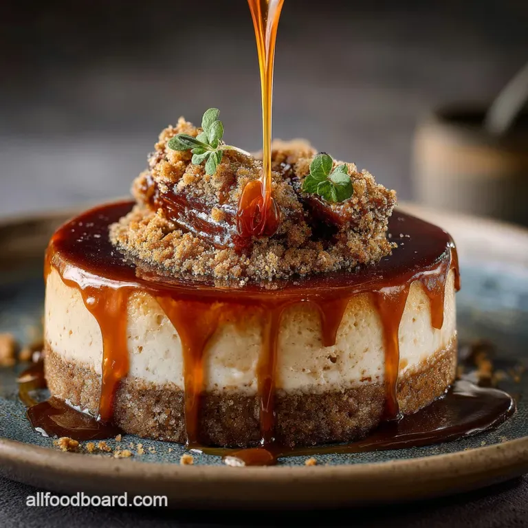 Christmas Desserts to Impress: Sticky Toffee Pudding Cheesecake presentation
