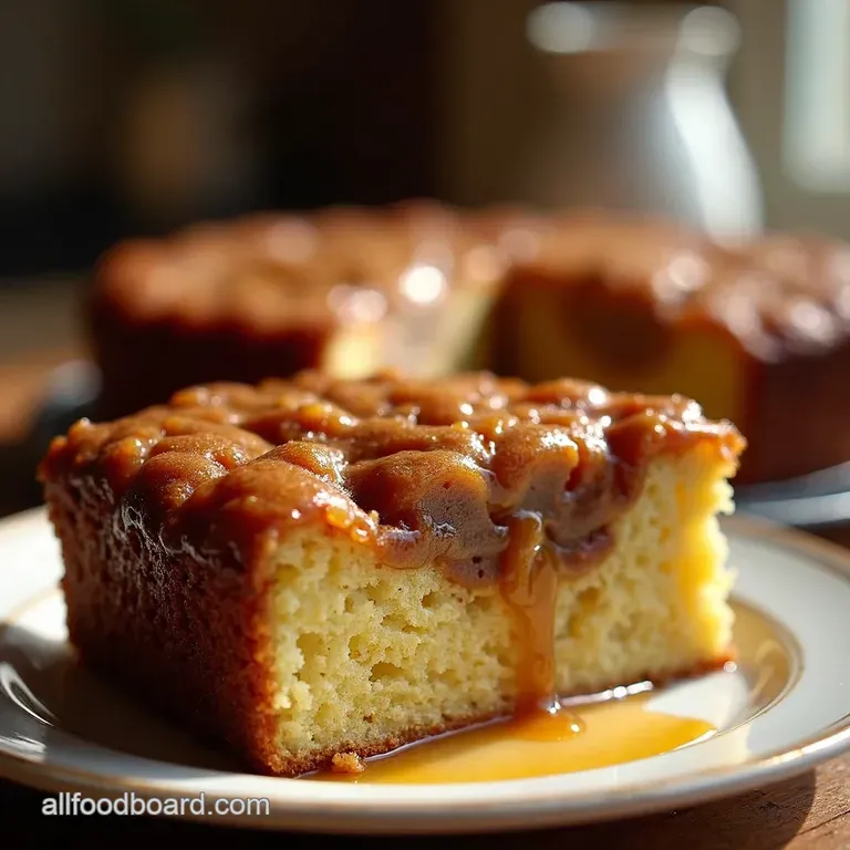 Sticky Toffee Figgy Pudding Cake presentation