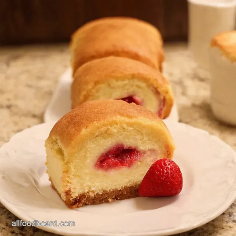 Strawberry Cheesecake Sweet Rolls presentation