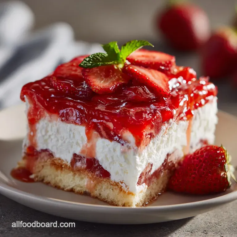 The Ultimate Summer CrowdPleaser Strawberry Cream Dream Poke Cake