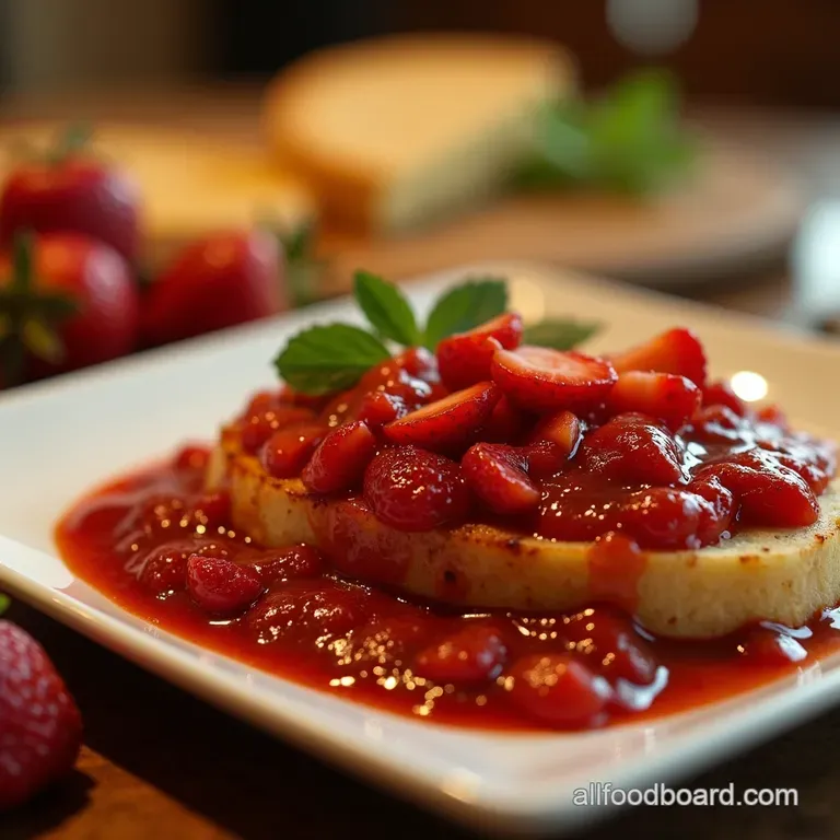 Strawberry Sensation Chutney Sweet Savoury and Simply Scrumptious presentation
