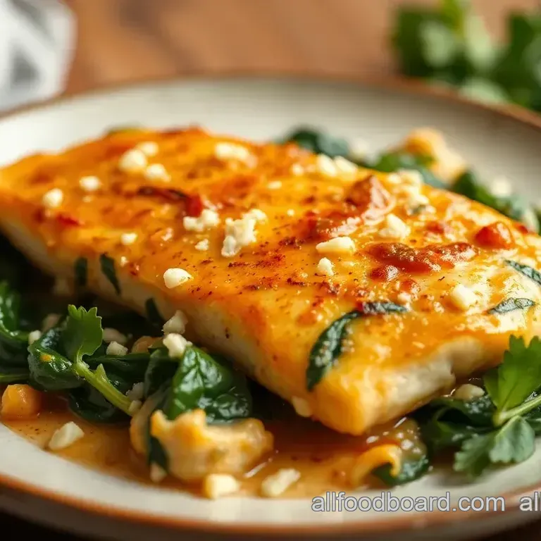 Creamy Sautéed Chicken with Spinach and Cheese
