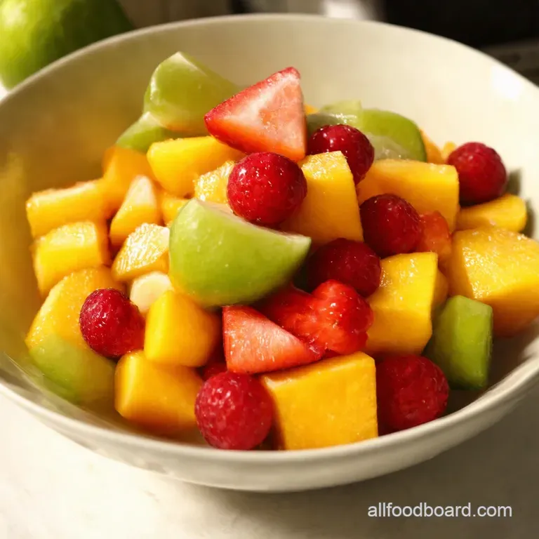 Summers Bounty the Ultimate Fruit Salad presentation