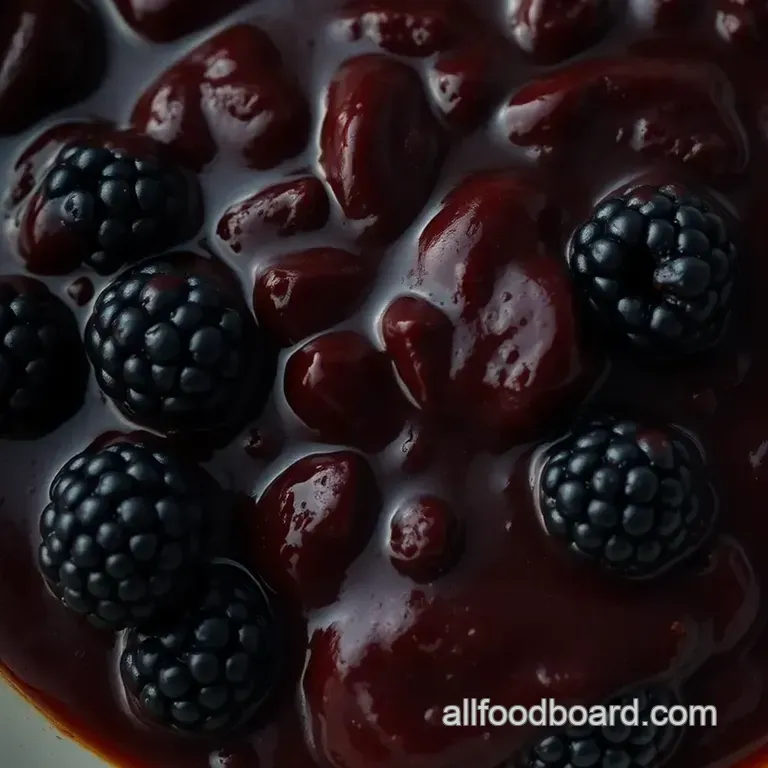 Sumptuous Blackberry BBQ Sauce: A Sweet and Tangy Delight presentation