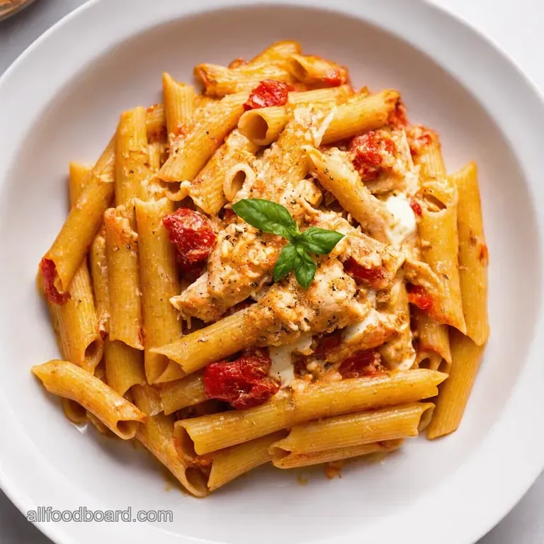 SunKissed Chicken Pasta Tomato Mozzarella Dream