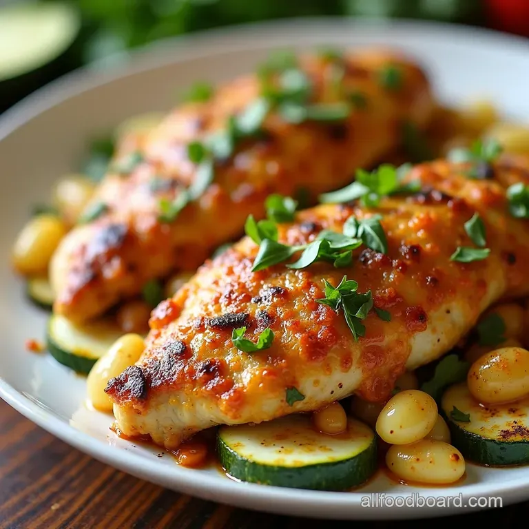 SunKissed Mediterranean Chicken Zucchini Bake