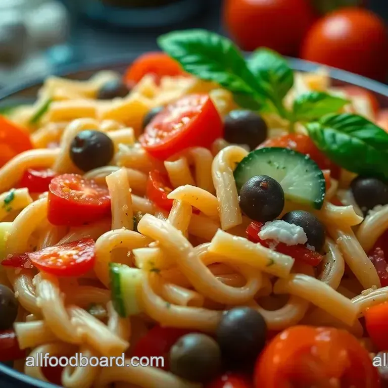Sunny Mediterranean Pasta Salad