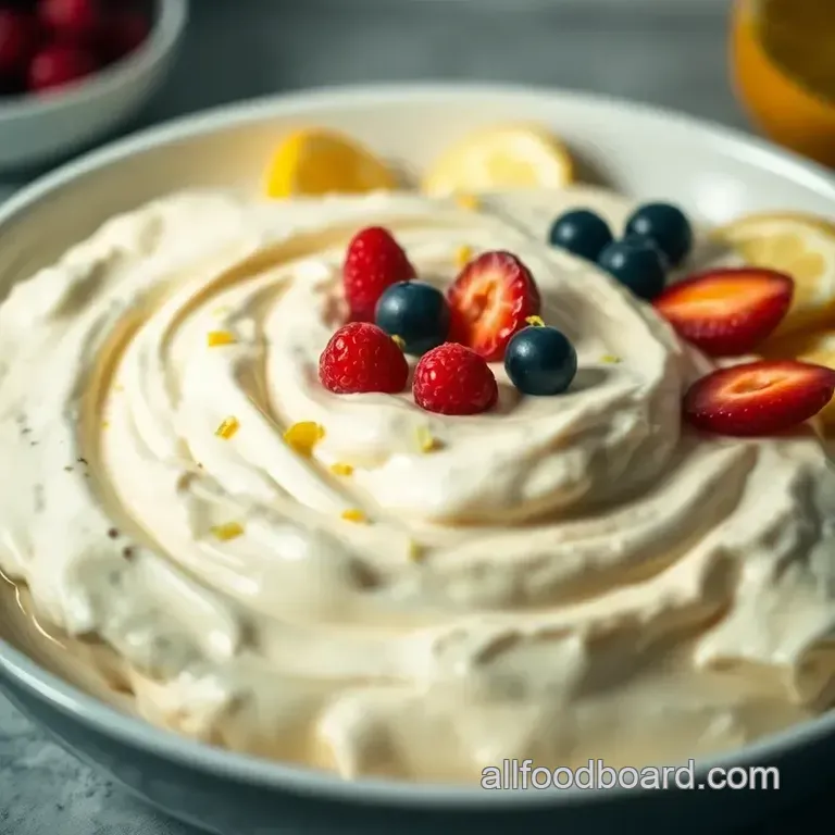Sunshine & Cream Fruit Dip: The Perfect Party Plunge presentation