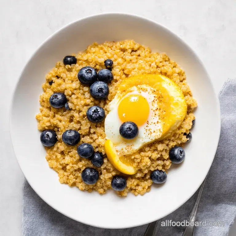 Sunshine Quinoa Blueberry Lemon Breakfast Bliss