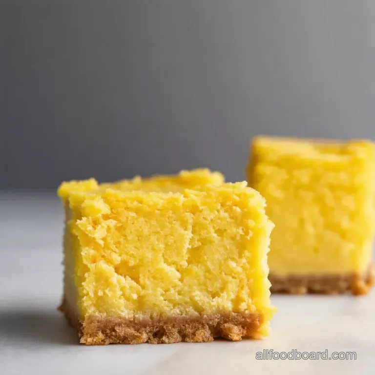 Sunshine Squares Lemon Cheesecake Bars presentation